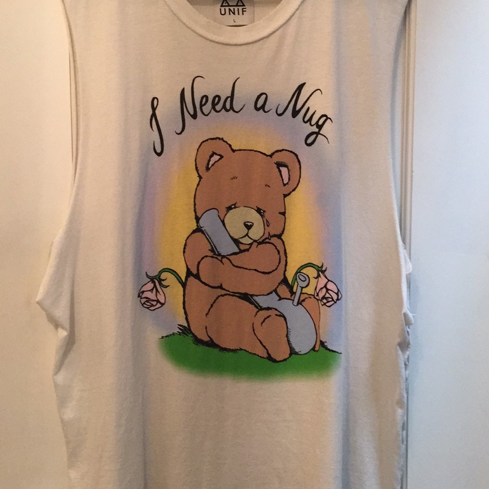 UNIF Unisex I NEED A NUG Muscle Tee L